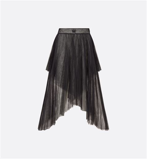 THEBE MAGUGU AND CTAOP Pleated Skirt Black Tulle 